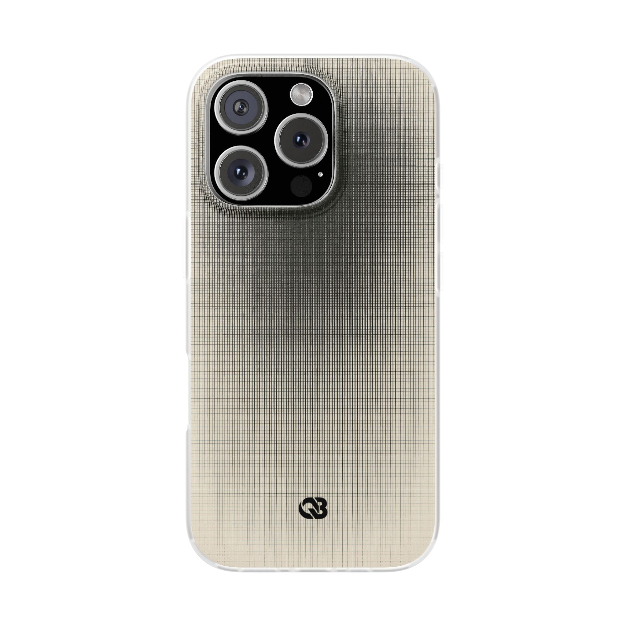 Beige Lite Phone Case for iPhone - Carbon Screen Grid