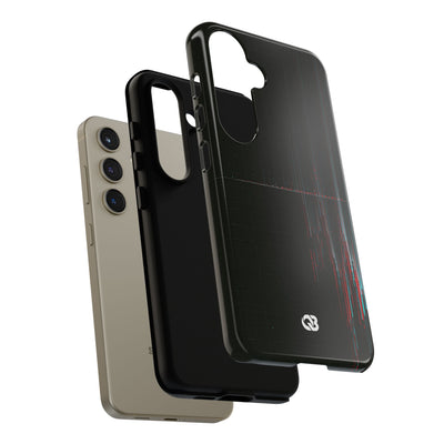 Black Tough Phone Case for Samsung - Corrupted Data Stream