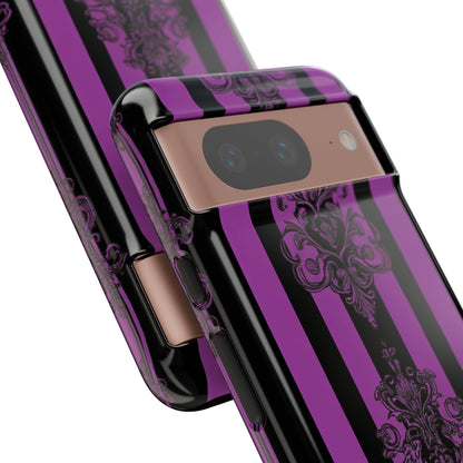 Damask Elegance Purple Google Pixel 8 Case - Tough