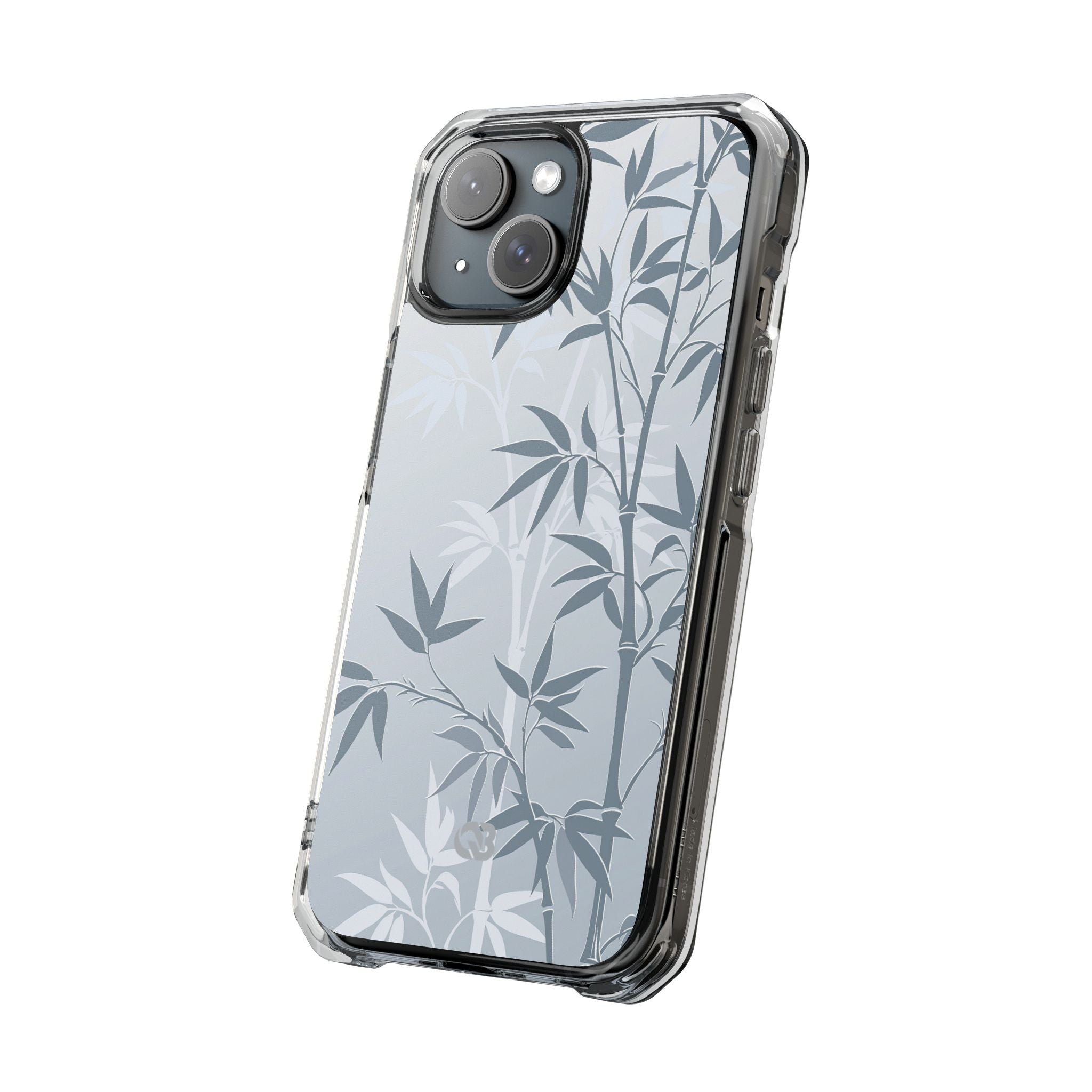 Blue Impact MagSafe Phone Case for iPhone - Slate Bamboo Shadow