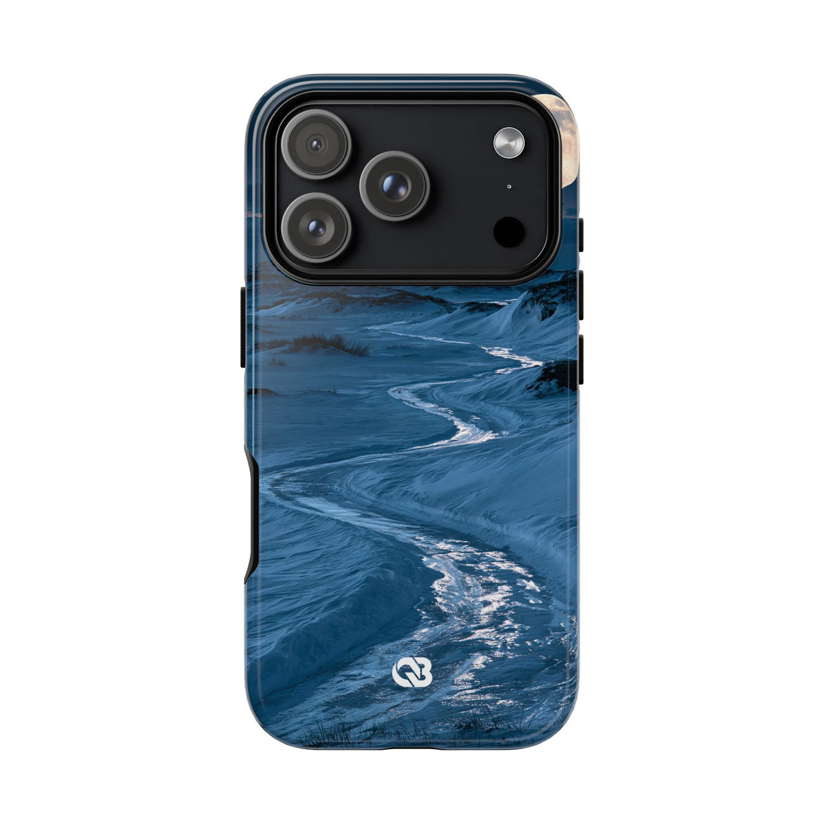 Arctic Moon Drift · Tough Phone Case for iPhone · Blue