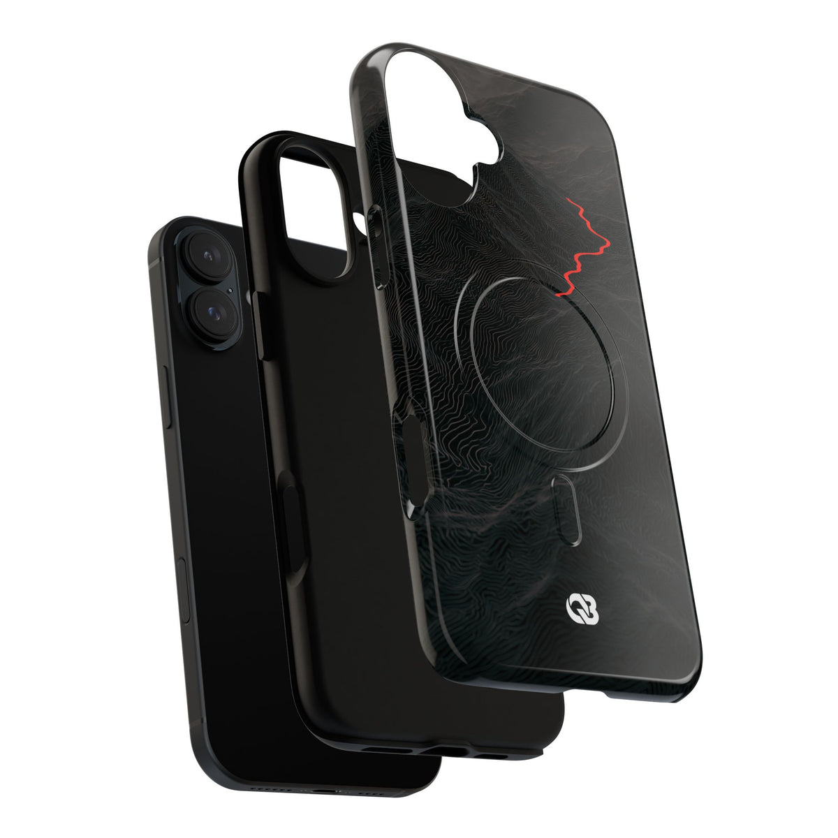 Crimson Ridge Pass · Tough 2.0 Magnetic Phone Case for iPhone · Black