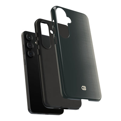 Grey Tough Phone Case for Samsung - Charcoal Tech Grid