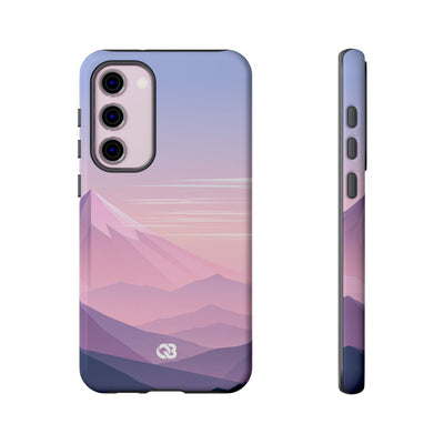 Purple Tough Phone Case for Samsung - Lavender Alpine Dawn