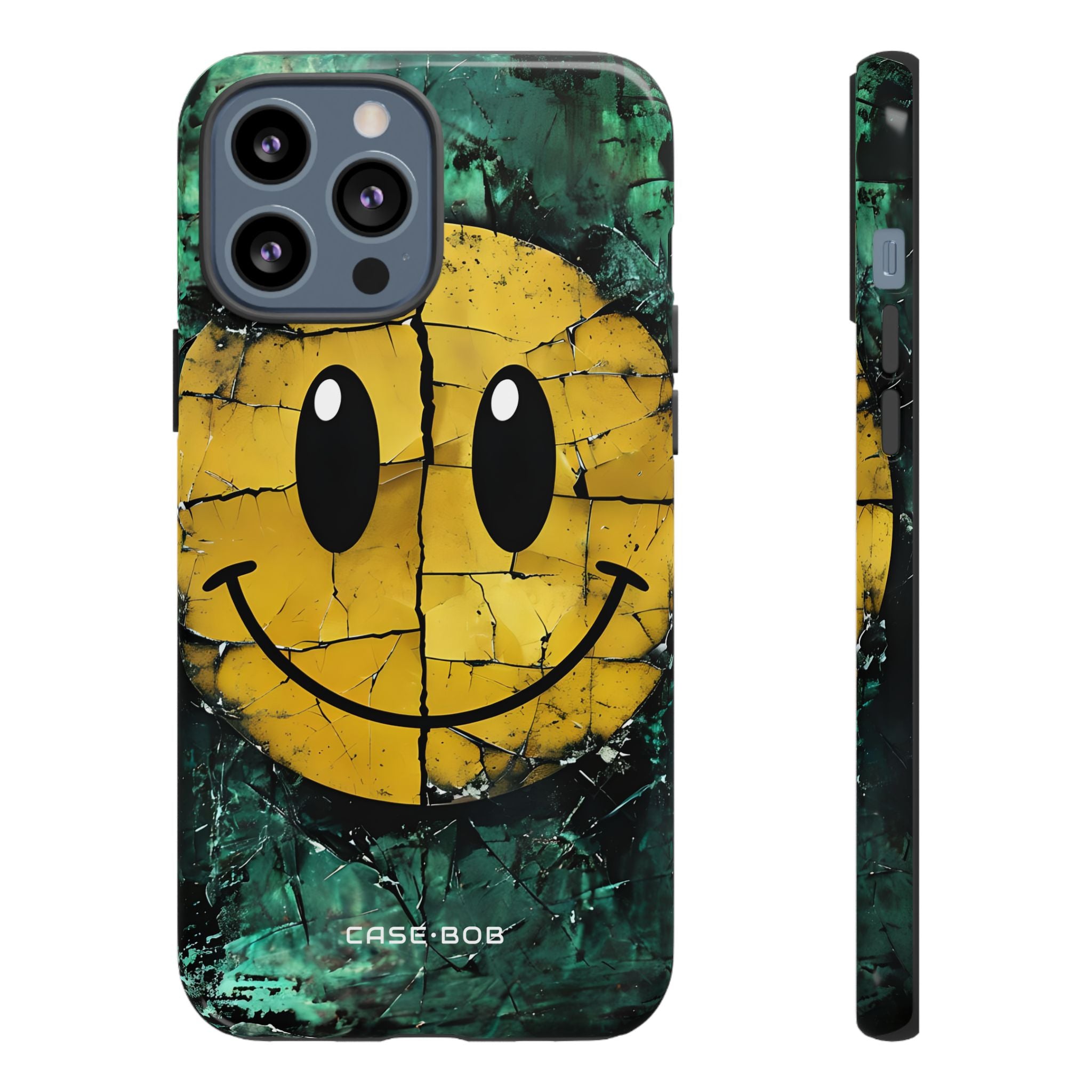 Cracked Smiley iPhone 13 Pro Max Case - Tough
