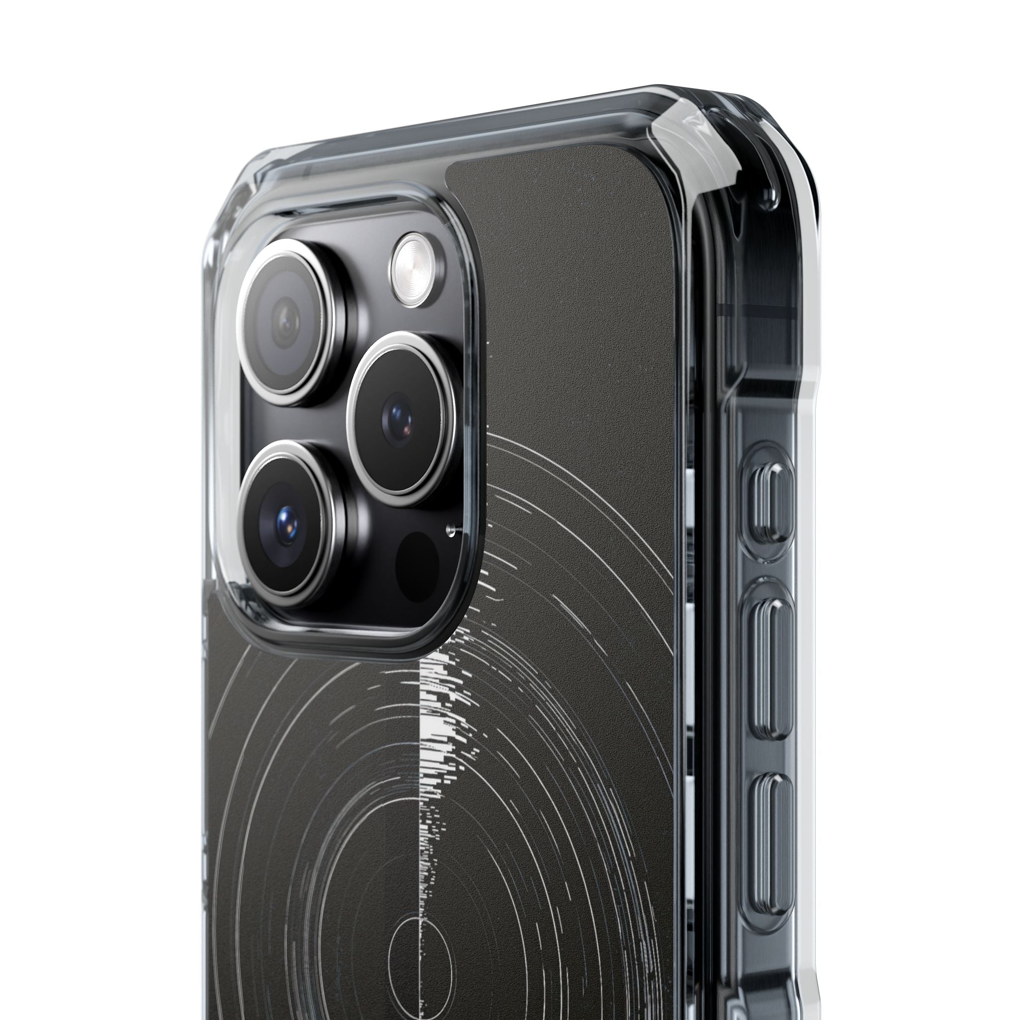 Black Impact MagSafe Phone Case for iPhone - Obsidian Orbital Signal