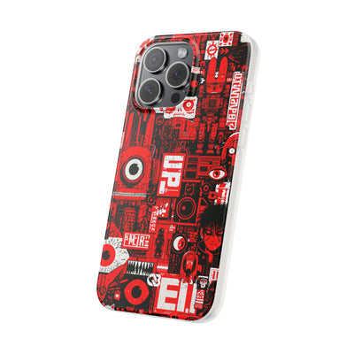 Neo Mecha Collage · Lite Phone Case for iPhone ·  Red