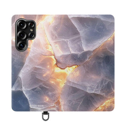 Crystal Veins Glow - Samsung S25 Ultra Case - Wallet