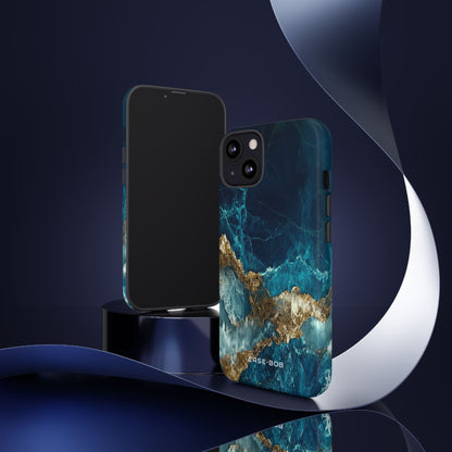 Gezacktes Gold Split iPhone 13 Case - Tough