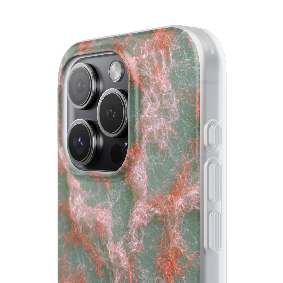 Coral Pixel Matrix · Lite Phone Case for iPhone ·  Green