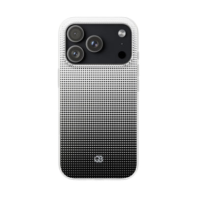 Black Lite Phone Case for iPhone - Obsidian Halftone Flux