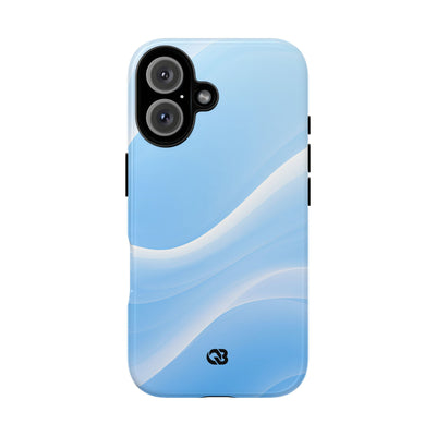 Blue Tough Phone Case for iPhone - Glacial Blue Silk
