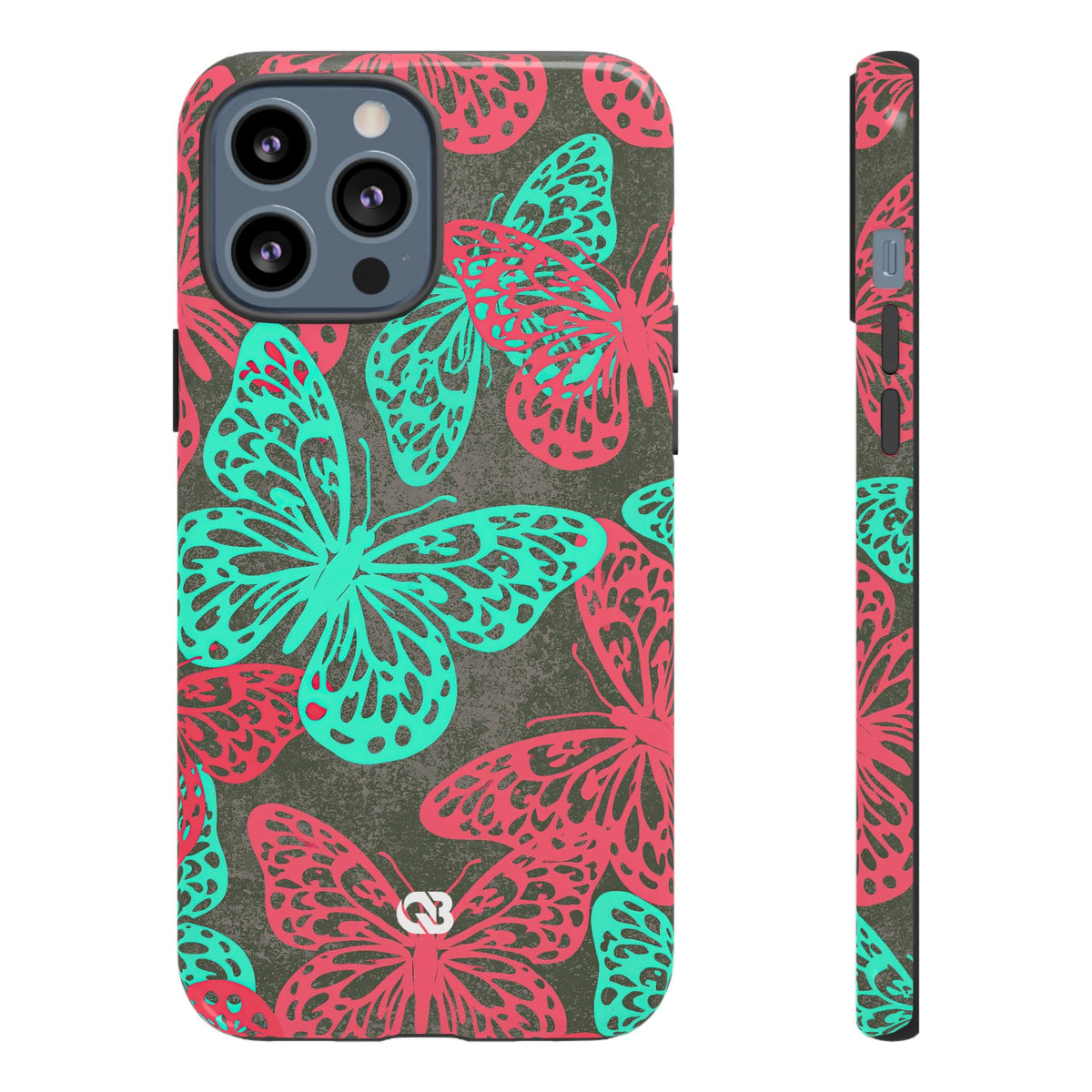 Electric Papillon · Tough Phone Case for iPhone · Pink