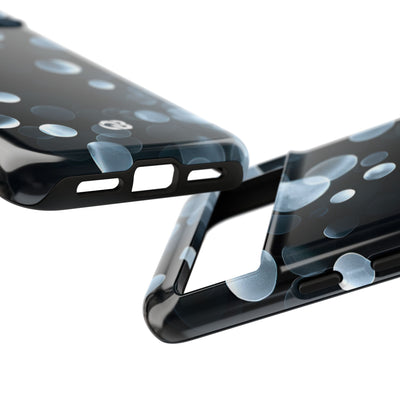 Black Tough Phone Case for Google Pixel - Silver Orbit Glow