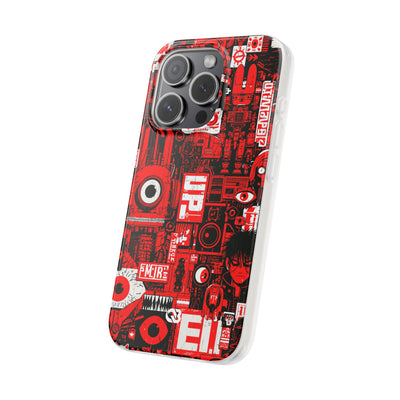 Neo Mecha Collage · Lite Phone Case for iPhone ·  Red