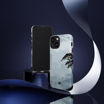 Misty Horizon · Tough Phone Case for iPhone · Blue