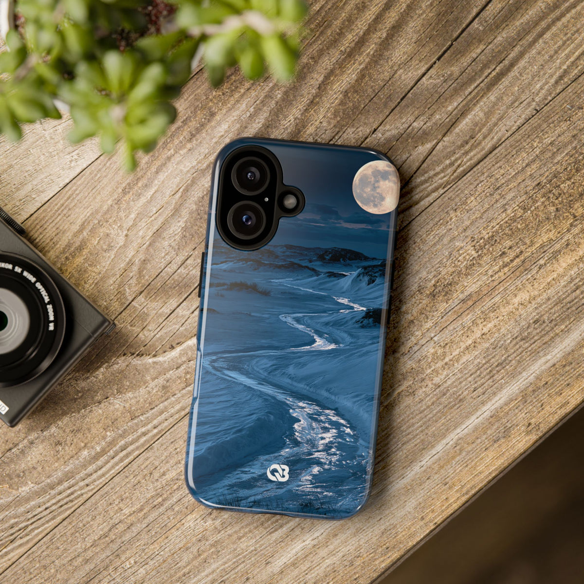 Arctic Moon Drift · Tough Phone Case for iPhone · Blue