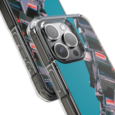 System Error Spire · Clear Impact Magnetic Phone Case for iPhone · Teal