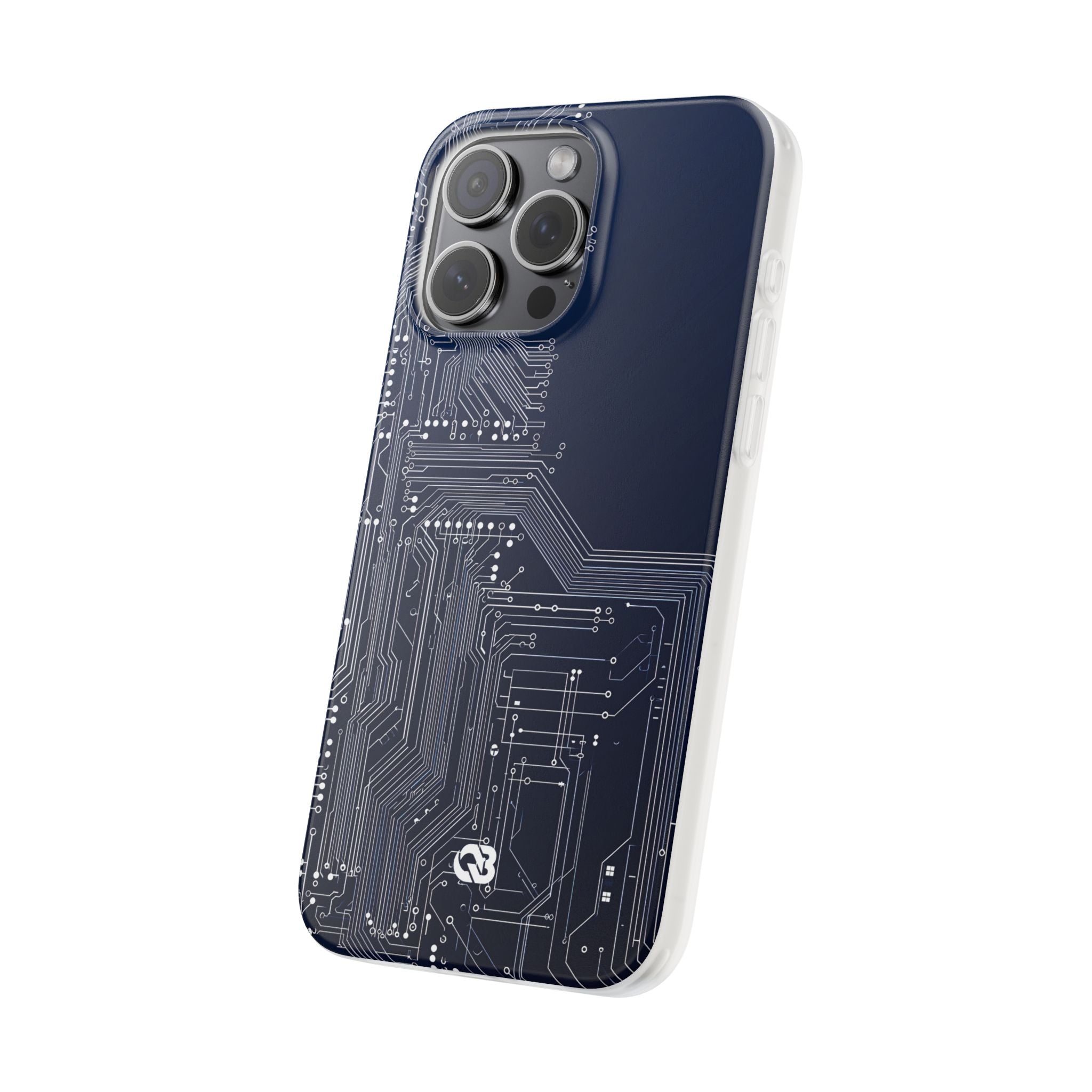 Blue Lite Phone Case for iPhone - Cobalt Data Stream