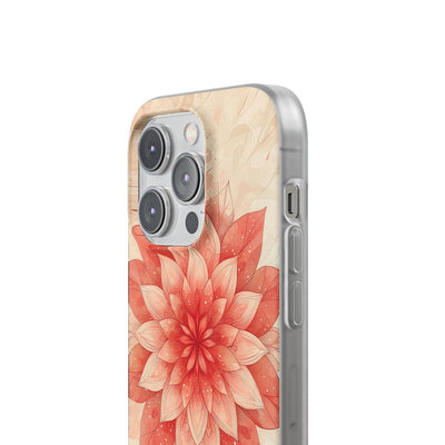 Coral Layered Bloom · Soft Phone Case for iPhone