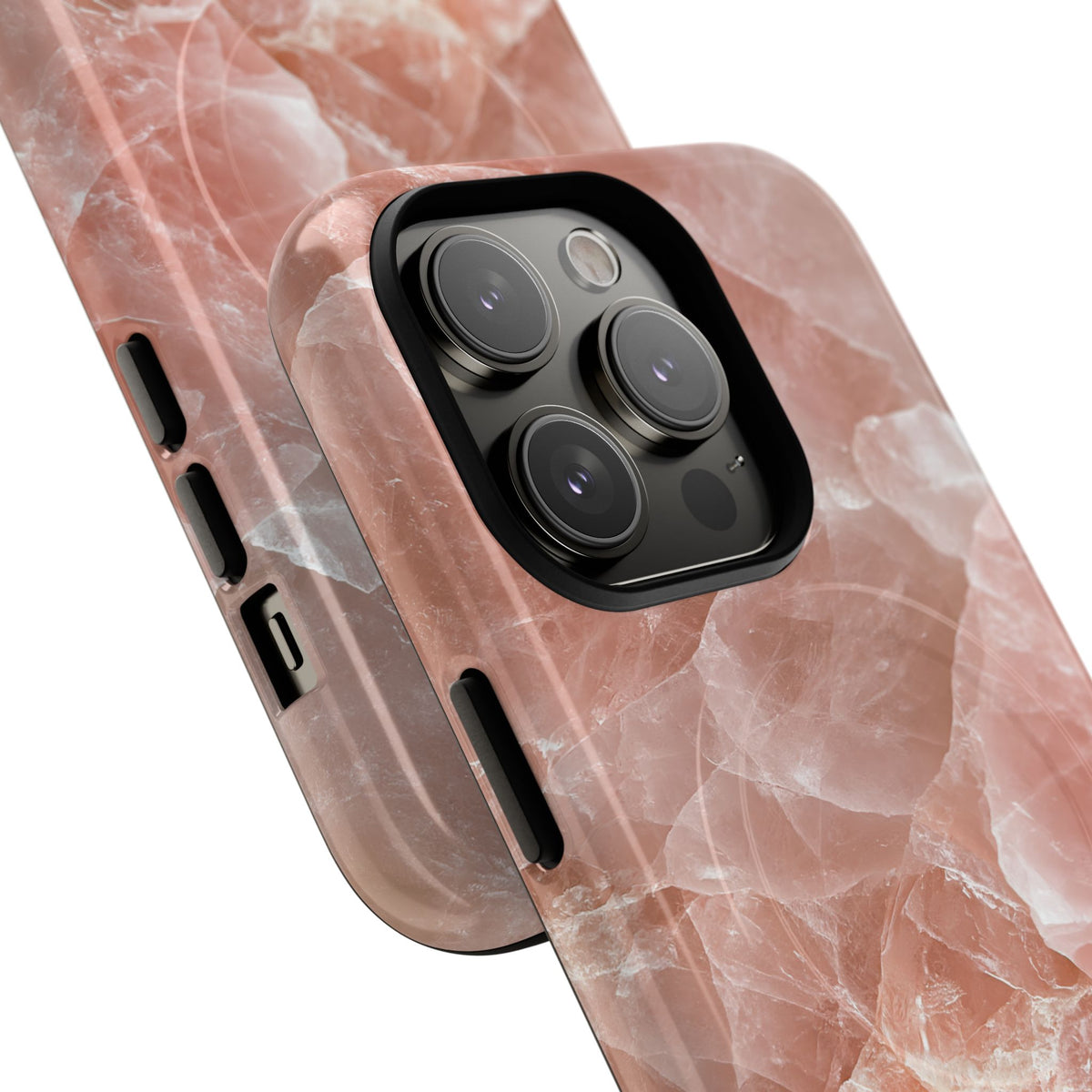 Rose Quartz Facet · Tough 2.0 Magnetic Phone Case for iPhone · Pink