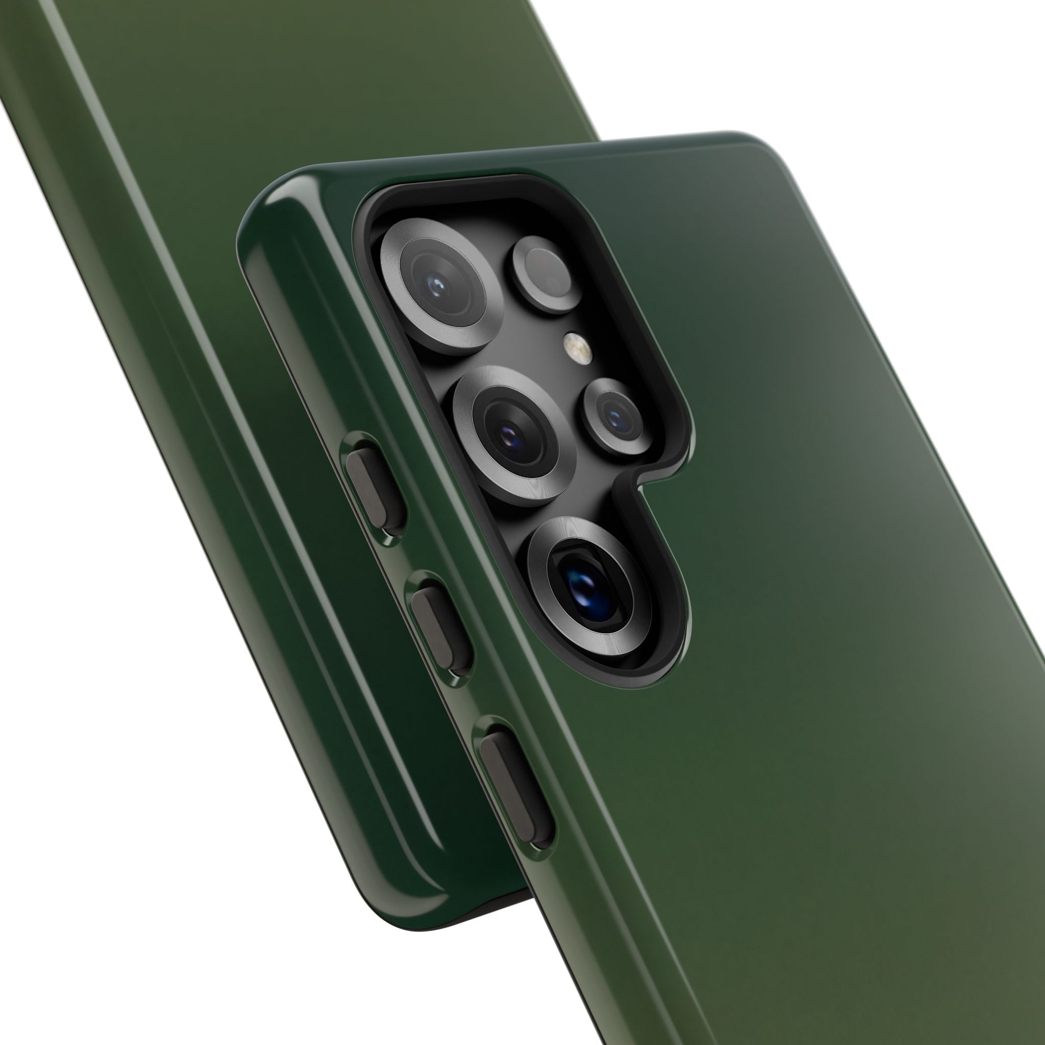 Green Tough Phone Case for Samsung - Shadow Moss Grain