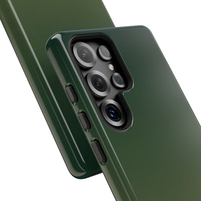 Green Tough Phone Case for Samsung - Shadow Moss Grain