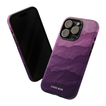 Lila Wellenlagen iPhone 15 Pro Case - Tough