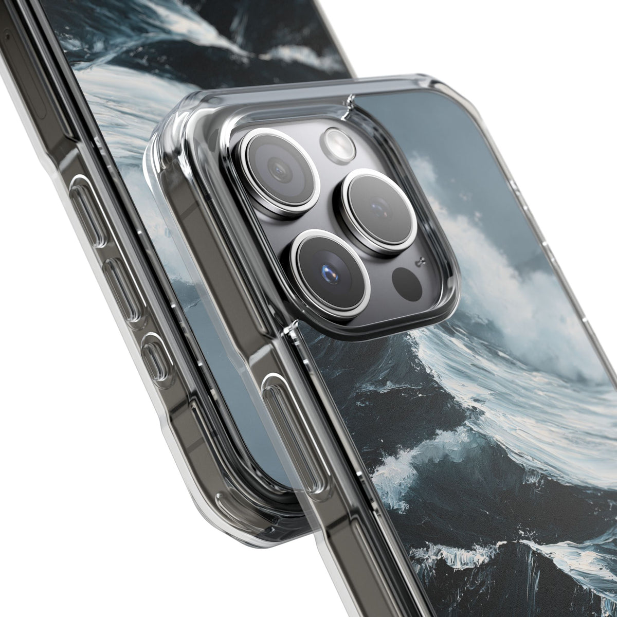 Nordic Swell · Clear Impact Magnetic Phone Case for iPhone · Blue