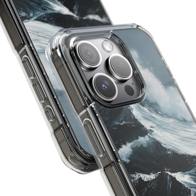 Nordic Swell · Clear Impact Magnetic Phone Case for iPhone · Blue
