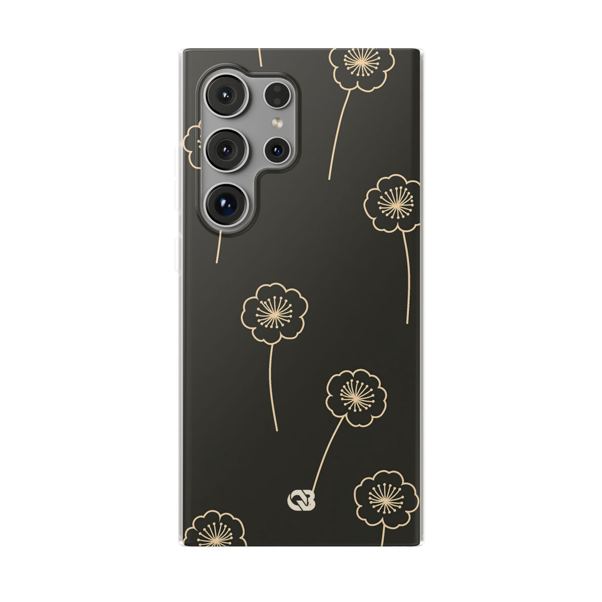Nocturne Bloom Contours · Lite Phone Case for Samsung · Black