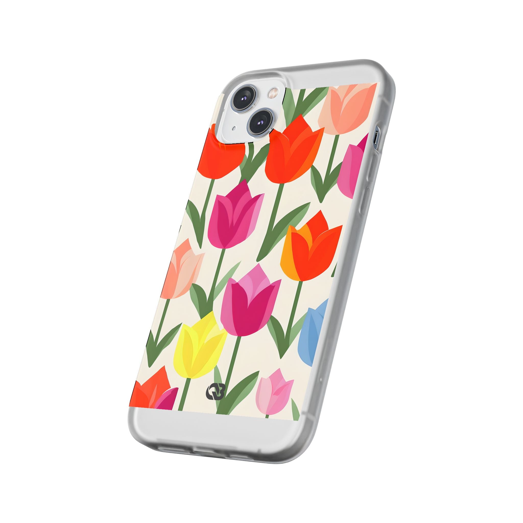 Vibrant Petal Grid · Soft Phone Case for iPhone