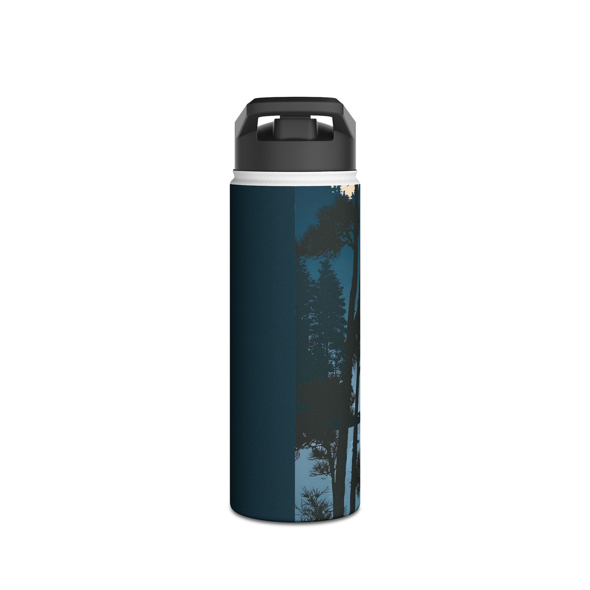 Misty Pine Horizon · Insulated Water Bottle · Teal