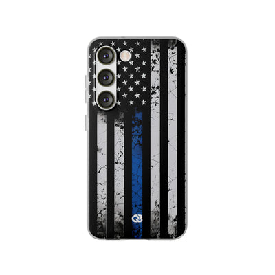 Gritty Cobalt Flag · Soft Handyhülle für Samsung