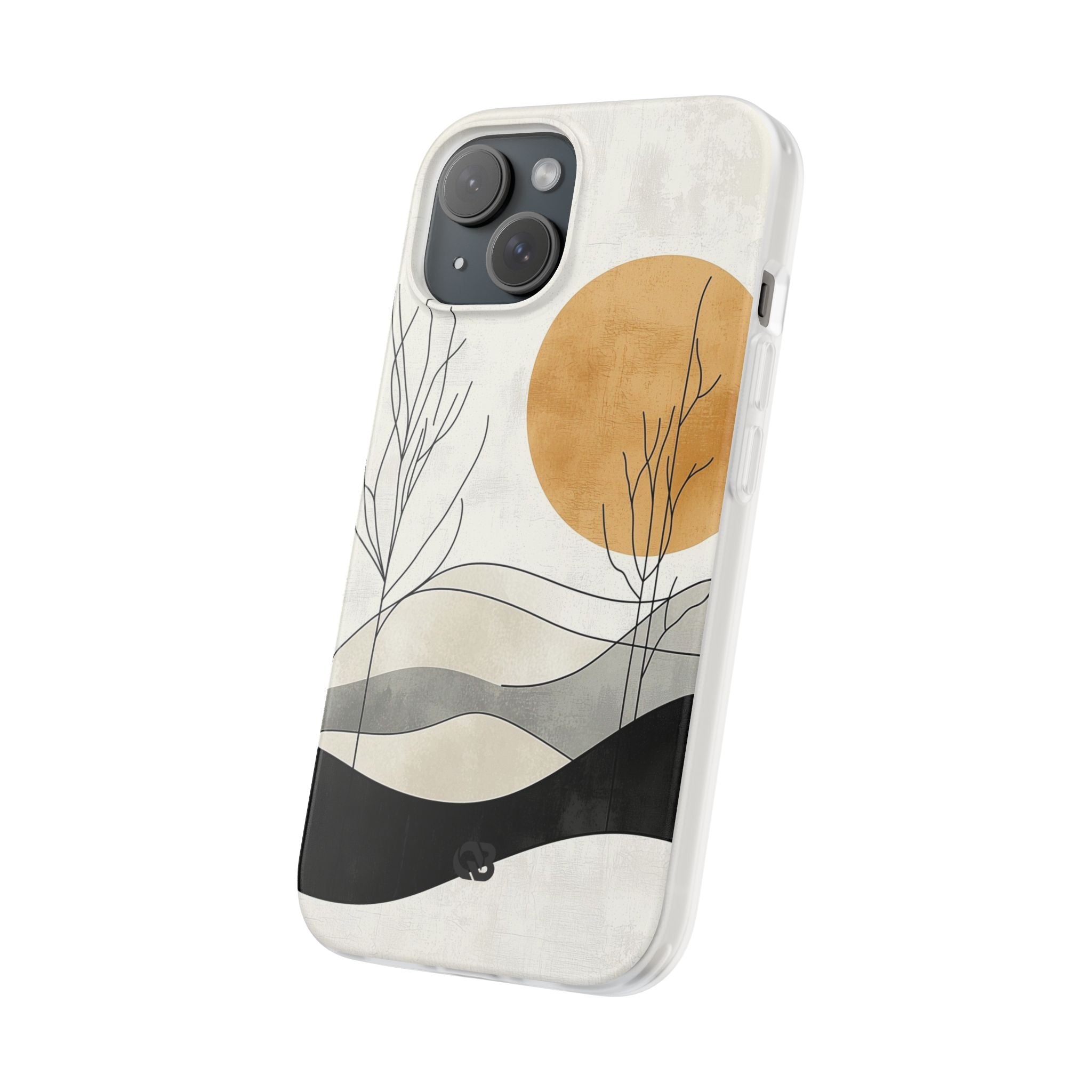 Burnt Horizon Lines · Soft Phone Case for iPhone
