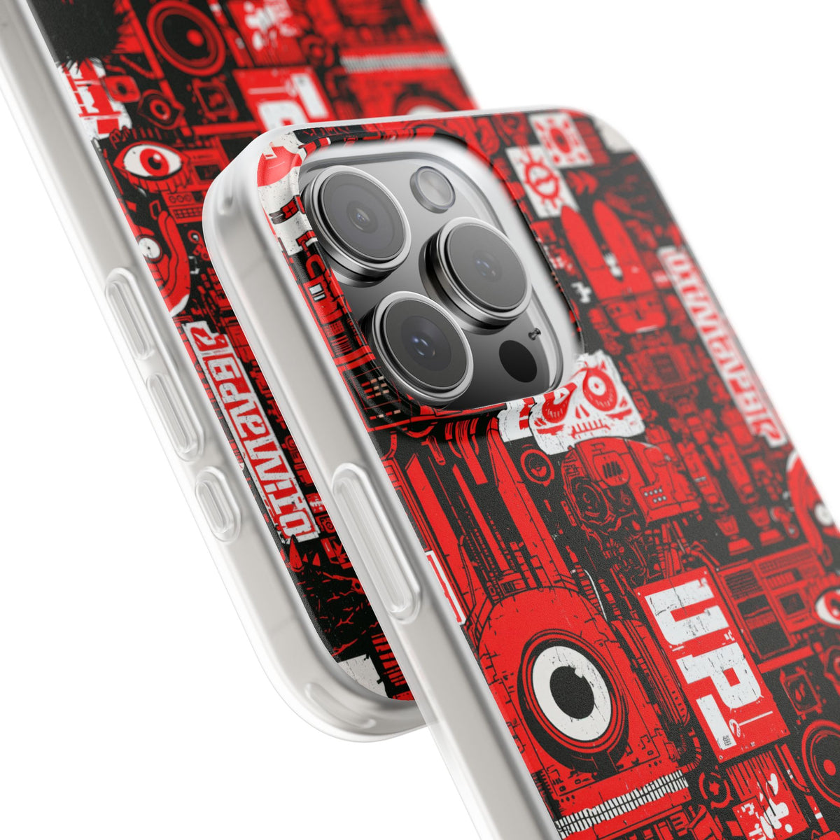 Neo Mecha Collage · Lite Phone Case for iPhone ·  Red