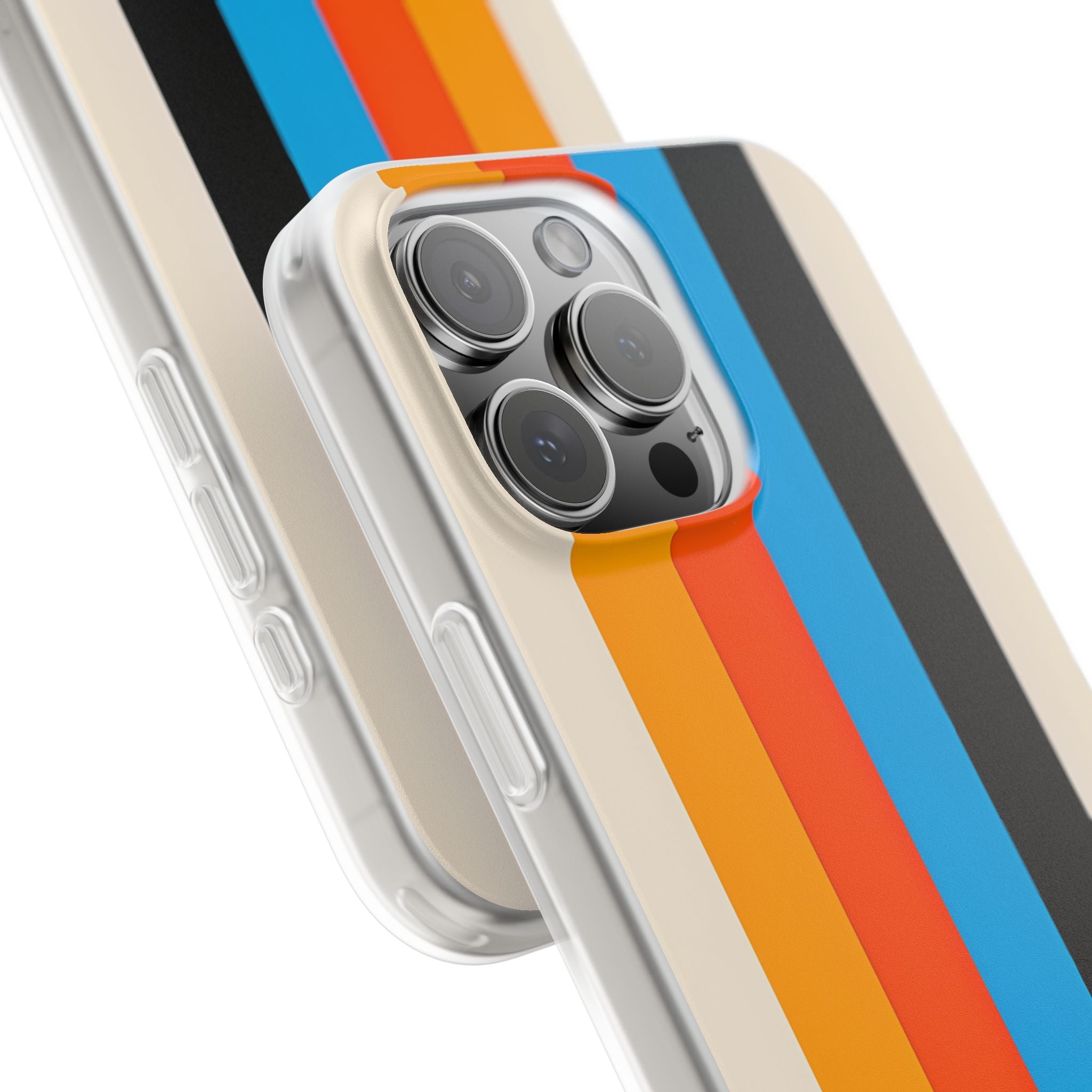 Lebendige Streifen Harmonie iPhone 16 Pro Max Case - Soft