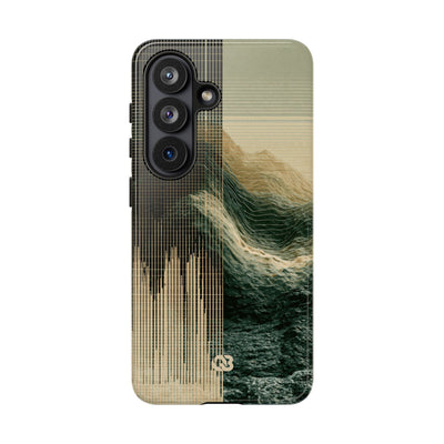 Beige Tough Phone Case for Samsung - Veridian Data Ridge
