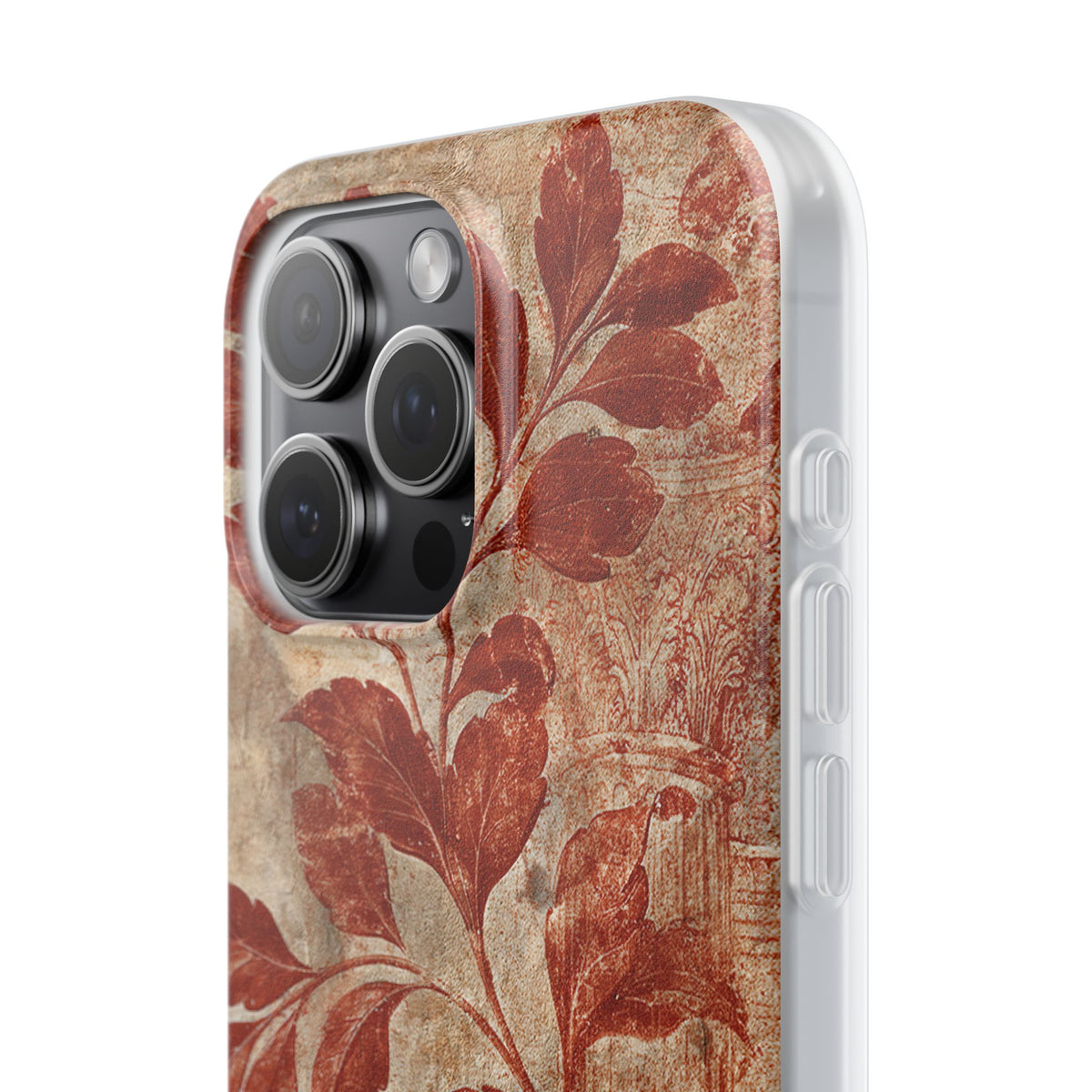 Terracotta Botanical Fresco · Lite Phone Case for iPhone ·  Red