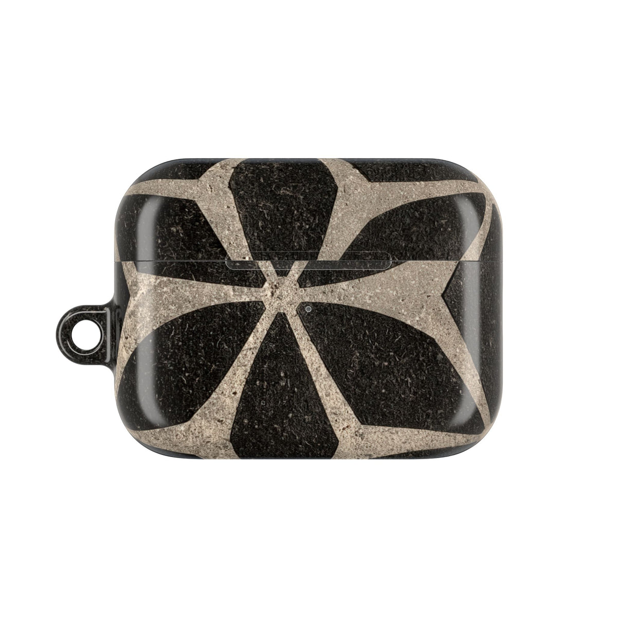 Concrete Mosaic Star · Hard Case for AirPods & AirPods Pro · Black