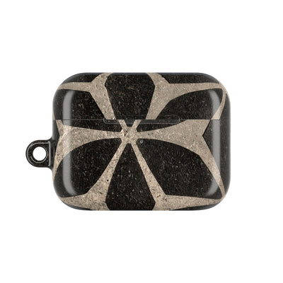 Concrete Mosaic Star · Hard Case for AirPods & AirPods Pro · Black
