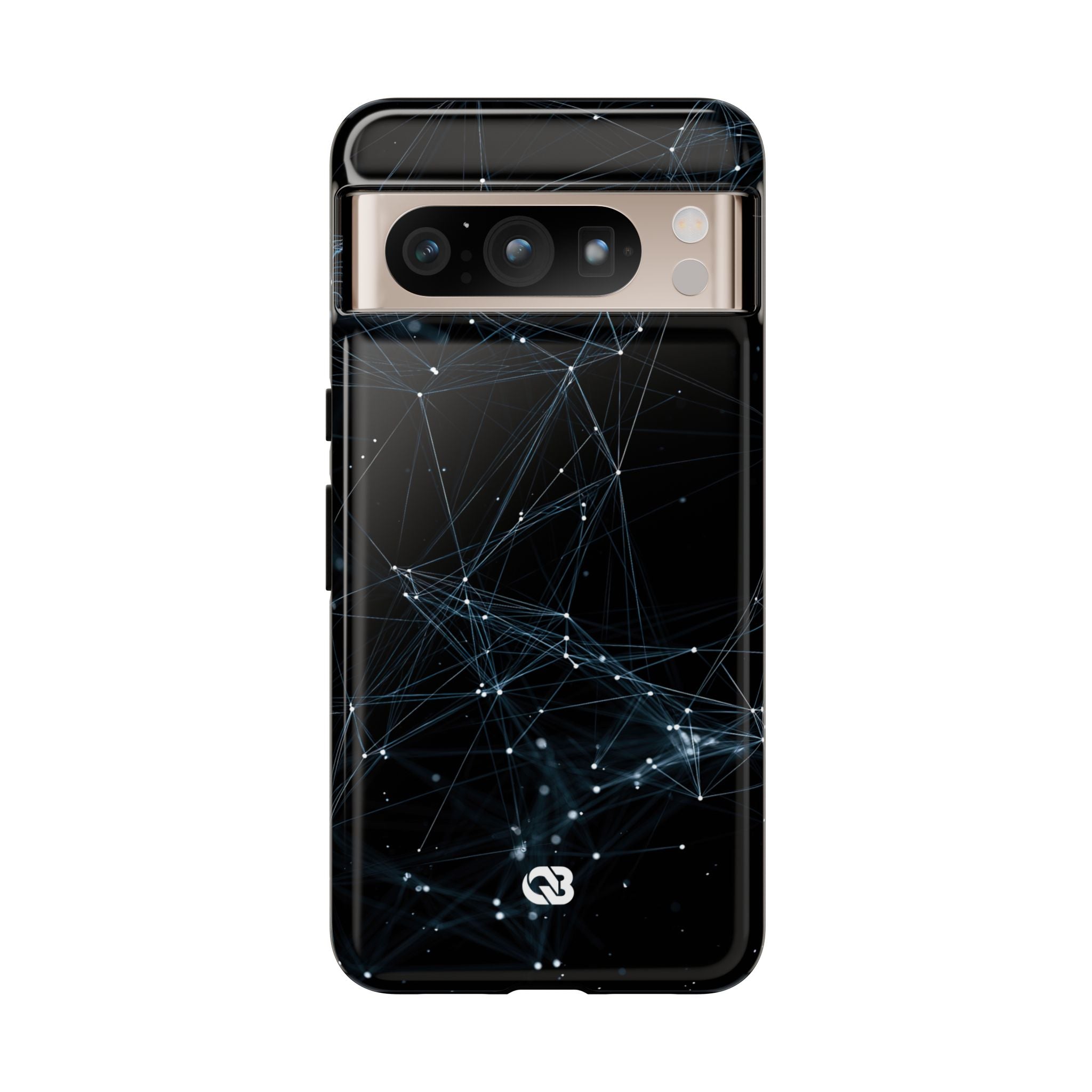 Black Tough Phone Case for Google Pixel - Arctic Neural Mesh