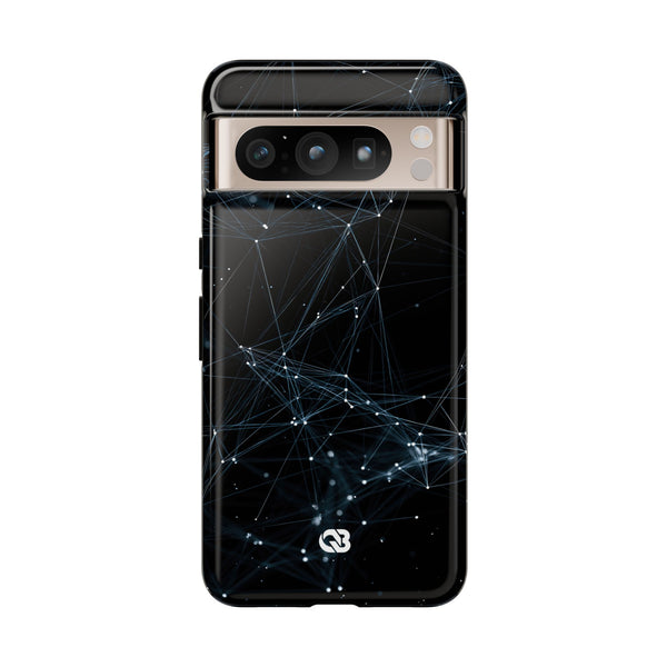 Digital Plexus Grid · Tough Phone Case for Pixel ·  Black
