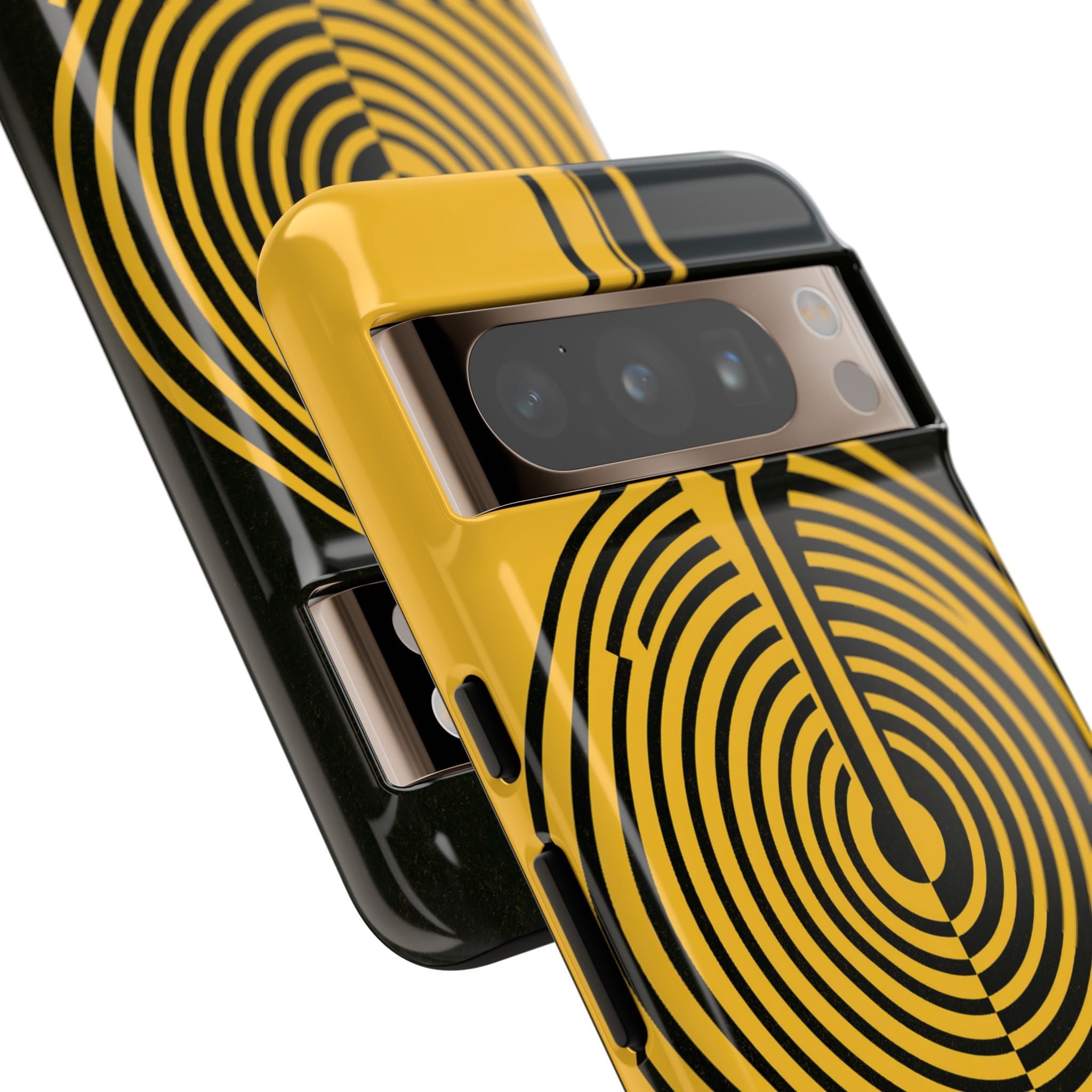 Yellow Tough Phone Case for Google Pixel - Voltage Sector Pulse