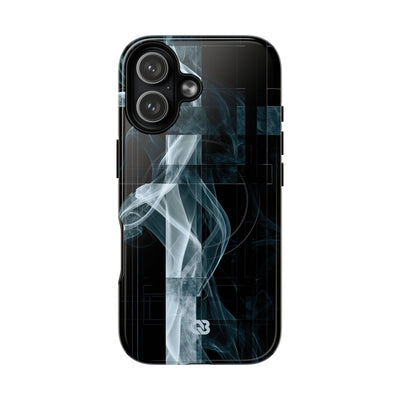 Black Tough 2.0 Magsafe Phone Case for iPhone - Arctic Vapor Grid