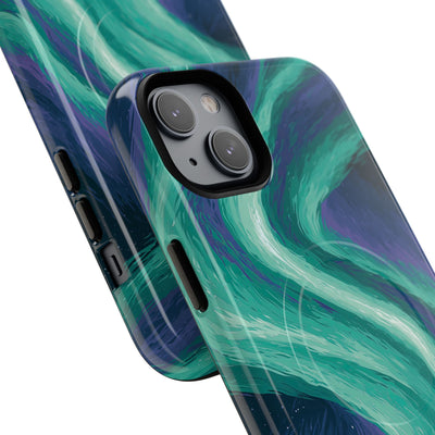 Arctic Aurora Bear · Tough 2.0 Magnetic Phone Case for iPhone · Teal