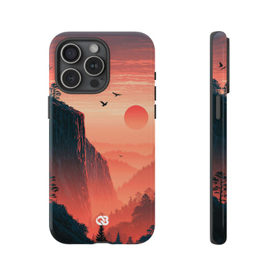 Orange Tough Phone Case for iPhone - Crimson Ridge Flight