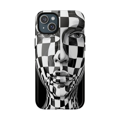 Checkered Face iPhone 15 Plus Case - Tough+