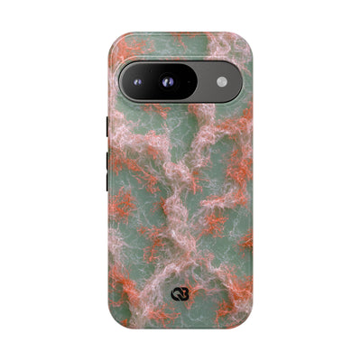 Coral Pixel Matrix · Tough Phone Case for Pixel ·  Green