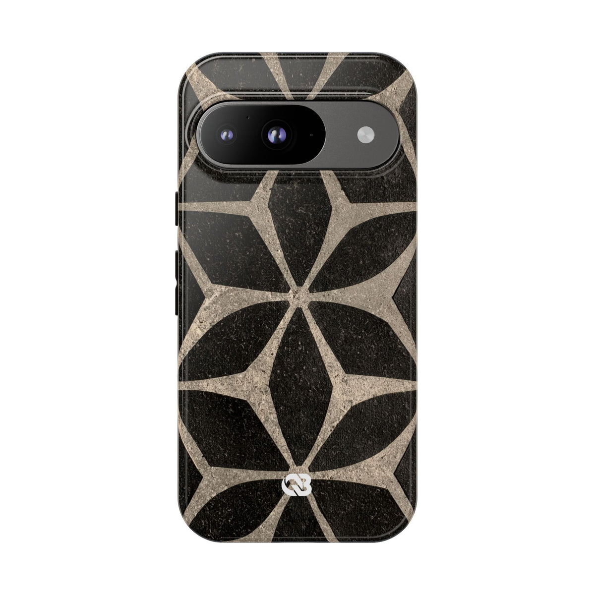 Concrete Mosaic Star · Tough Phone Case for Pixel ·  Black